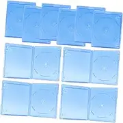 10 Pack Cd Jewel Boxes Cd Storage Case for DVD Single Cd Holder Plastic Cd Cases Standard Cd Jewel Cases