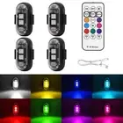 Wireless LED Strobe Lights with Remote Control, 8 Colors USB Charing Waterproof