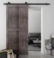 Black Sliding Barn Door Hardware BB05 - Australia Barn Door Expert