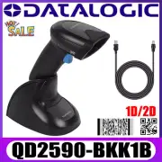 Datalogic QD2590-BKK1B Handheld 1D 2D Barcode Scanner Reader w/ USB Cable & Base