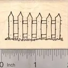 Picket Fence Rubber Stamp, Great for Scenes E21802 WM