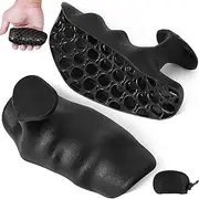 Anti-Slip Workout Grips, Ergonomic Rubber Hand Protector Gloves for Gym Training and Exercise, Weight Lifting, Dumbbell, Deadlift, Bar Pad Pull Up Grippers with Storing Bag
