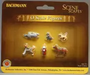 BACHMANN O GAUGE DOG FIGURES FIRE HYDRANT firemen sidewalk figure BAC33158 NEW