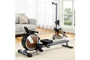 Everfit 16 Level Magnetic Rowing Machine for Home with App Connect Walnut