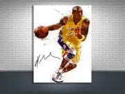 Kobe Bryant, Los Angeles Lakers, Premium Poster or Gallery Canvas Wrap