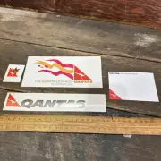 QANTAS DECALS + COMPLIMENTS CARD Genuine Items