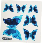 ERINGOGO Glow Dark Butterfly Wall Decals Self Adhesive Blue Stickers for Bedroom Decor Softly Illuminating Butterfly Stickers for Playful and Stylish Aesthetic