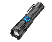 C84 High-power Flashlight Outdoor USB Infinite Variable Light LED Flashlight Waterproof with Indicator Light for Outdoor Activity Hiking