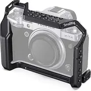 SmallRig X-T4 Camera Cage for FUJIFILM X-T4, Aluminum Alloy Cage with NATO Rail and Cold Shoe Mount for Microphone and Light CCF2808