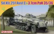 1/72 APC/IFV's Sd.Kfz. 251/1 Ausf. C & 3,7cm Pak Dragon 7352 Plastic Model kit