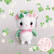 Sweet Clover Mousemoth Keychain Plush Mouse Moth Lumichee