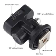 1/4 Inch Screw Thread Cold Shoe Tripod Mount Adapter Camera Mount Adapter CaATHF