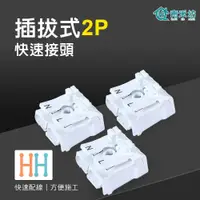 在飛比找PChome24h購物優惠-【青禾坊】插拔式2P按壓快速接頭-50顆(電線連接器 快速配