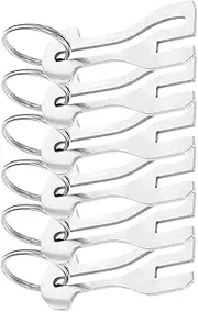 [Ipetboom] 6 Pack Shopping Cart Token Stainless Steel Trolley Token Charm Portable Diy Pendant for Car Key