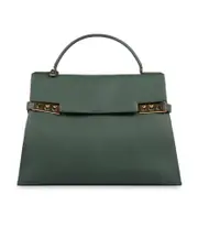 Delvaux Tempete Xl Pebbled Tote One size Green