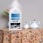Azan Clock Calendar Muslim Prayer Wall Clock Alarm with LCD Display Home Decor