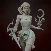 1/4 47CM Melinoe 3D Print Garage Kit Figure Model Kit Unassemble Unpainted GK
