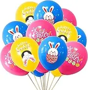 Easter Balloons Set, 15 Pieces Latex Balloons Easter Egg Decorations for Easter Party Accessories Easter Hanging Decorations Accessories Favours