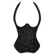 Steampunk Underbust Corset With Straps Pirate Corset Vest Women Gothic Vest MED