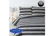 Jason Brighton Printed Quilt Cover Set Charcoal