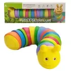 2PCS Articulated Finger Slug Toy, Realistic Sensory Caterpillar Fidget Toys Kids