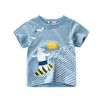兒童短袖T恤寶寶衣服男童夏裝T-SHIRT 卡通熊海鷗