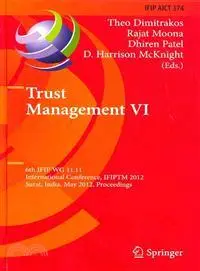 在飛比找三民網路書店優惠-Trust Management VI ─ 6th IFIP