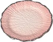 Round Plate 6inch Serving Plate Pasta Dessert Plate Lightweight Lunch Plates Dinnerware Dinner Plate for Home Party Restaurant Banquet Decor, Pink (Color : Pink)