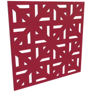 ProtectorAl 300-1200mm x 300-1200mm Dark Red/Gloss White Mosaic Unframed Composite Deco Panel
