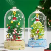 Christmas gift, Christmas tree, music box, assembled building blocks, toys