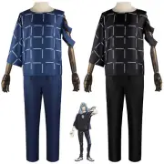 Anime Jujutsu Kaisen Mahito Cosplay Costume Wig Top Pants Set Halloween Outfit