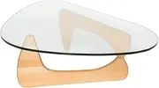 SK Designer Living Replica Isamu Noguchi Glass Coffee Table - Natural