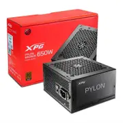 [PYLON650B-BKCAU] XPG Pylon 650W 80+ Bronze ATX Power Supply Cybenetics ETA and LAMBDA Certified