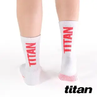 【titan太肯】舒壓生活中筒襪_白桃