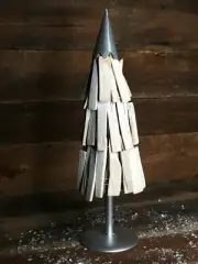 Christmas Rustic Tabletop Tree Wood Holiday Tree Farmhouse Christmas Tree 16”