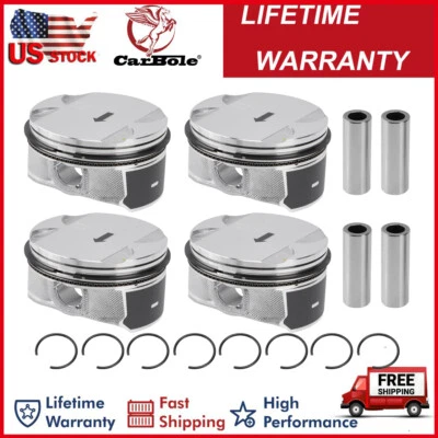 Engine Pistons & Rings Kit For Buick Chevrolet GMC Pontiac Saturn 2.4L 12578324 (for: Chevrolet)