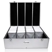 CD/DVD Storage Case Lightweight Durable Disc Organizer With Black Velvet Lining