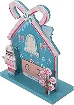 Gadpiparty Wooden Christmas Countdown Calendar Festive Desktop Advent Calendar for Holiday Decorations Reusable Perpetual Calendar for Home Parties Family Celebrations