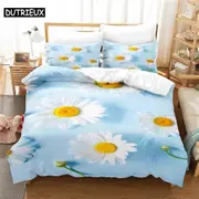 a1132 Bed Sheets Little Daisy Bedding Set Duvet Cover Set Bedding Digital Printing Bed Linen Bedding Set Fashion Design3-Piece Bedding Set (1 Duvet