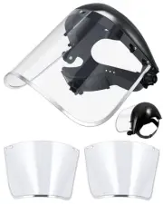 3 Pcs Safety Full Face Shield Mask Included 1 Pcs Face Shield 2 Pack Replacem...