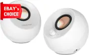 Pebble Pro Minimalist USB-C Speakers Bluetooth 5.3 RGB Lighting Bassflex PC Mac