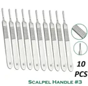10 pc Scalpel Handle #3 BP Handle Blade Holder Surgical Veterinary Inst German G