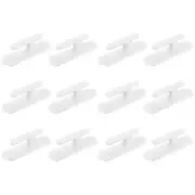 12Pcs Blind Cord Holder, Adhesive Safety Wall Hook Pull Cord Cleats, White