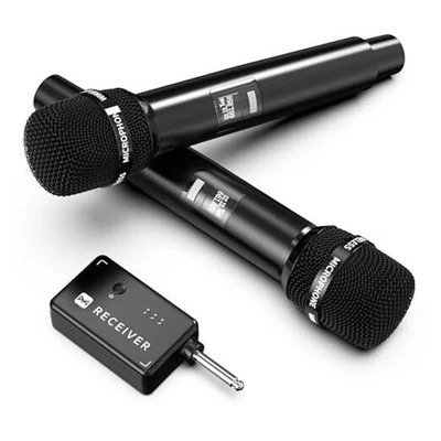 Wireless Microphones, Wireless Microphone with One-to-One Chip Black