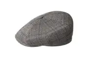 Bailey Mens Zeff Ivy Newsboy Flat Cap Hat - Black - L