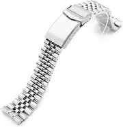 [MiLTAT] 20mm Super-JUB Watch Band compatible with Seiko Prospex Speedtimer SSC813 SSC815 SSC817 V-Clasp 2-Tone Polished
