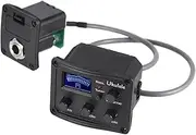 GLSTOY Ukulele Tuner Pickup Equalizer Piezo Transducer 3-band Eq Volume Control