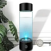 410ml Hydrogen Water Bottle, 1200-1400ppb Hydrogen Water Machine for Travel Office Exercise, Portable Rechargeable Hydrogen Water Bottle Generator