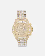 [GUESS MAINLINE] Guess Mainline Iconic 40th Watch Gold/crystal - Size ONE ONE Gold/Crystal