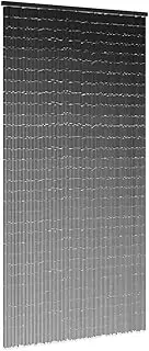 Insect Door Curtain Dark Grey 100x200 cm Bamboo Fly Screen | Durable Pest Barrier for Doors & Windows | Easy Install Bamboo Mesh | Perfect for Homes & Cafes